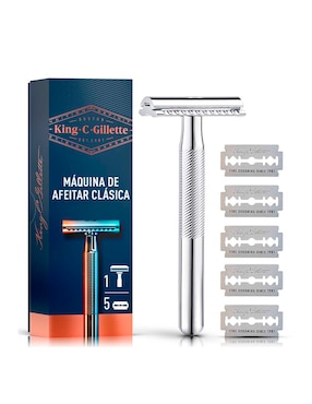 Rastrillo Gillette 1 Hoja Para Piel Normal 6 Piezas