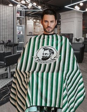 Capa para barbería Ecomlab A rayas