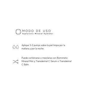 Sérum facial Truth Treatments Hyaluronic Mineral Hydrator todo tipo piel