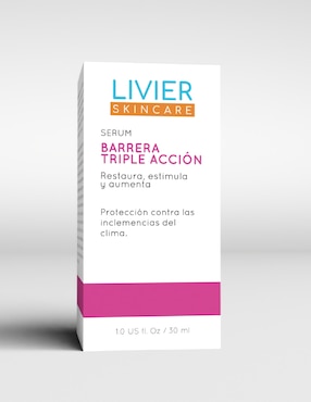 Sérum antioxidante Barrera Triple Acción Livier Skin Care todo tipo piel