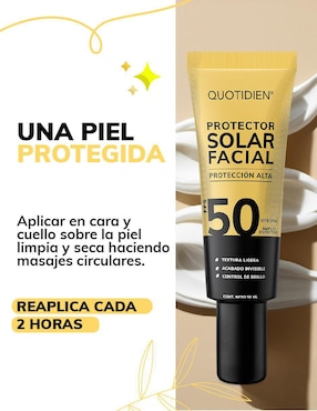 Bloqueador solar FPS 50 Quotidien 50 ml