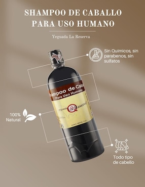 Set de shampoo Yeguada La Reserva de caballo para uso humano