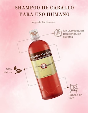 Set de shampoo Yeguada La Reserva de caballo para uso humano