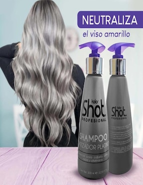 Shampoo matizador de canas Kolor Shot Profesional