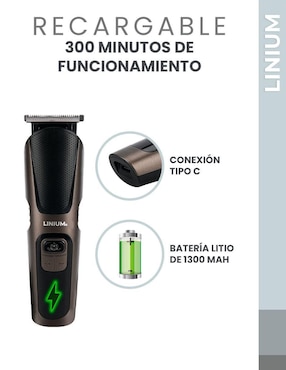 Recortadora para cabello, barba y cuerpo Linium