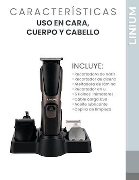 Recortadora para cabello, barba y cuerpo Linium