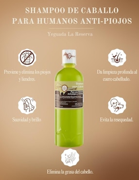 Set de shampoo Yeguada la Reserva anti piojos y liendres