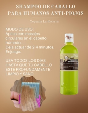 Set de shampoo Yeguada la Reserva anti piojos y liendres
