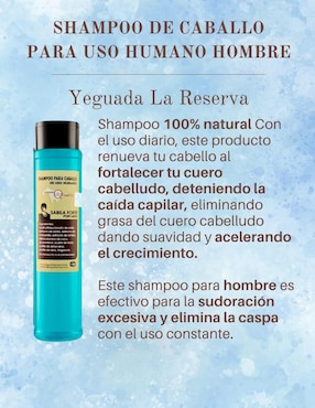 Set de shampoo anticaída para cabello Yeguada La Reserva