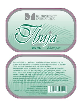 Shampoo para cabello Thuja Laboratorios Dr. Montfort