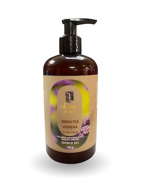 Gel corporal limpiador de ducha con aceite esencial de té verde verbena Oleum Vitae