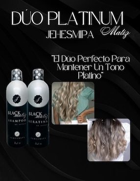 Set de shampoo para cabello todo tipo Dúo Platinum Jehesmipa Black Matiz
