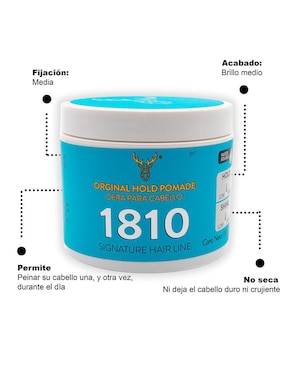 Cera para cabello 1810 para fortalecimiento