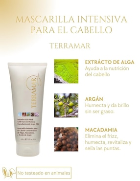 Tratamiento para cuero cabelludo Extractos Oleosos de Argán, Macadamia y Monoi de Tahití desenredante Terramar