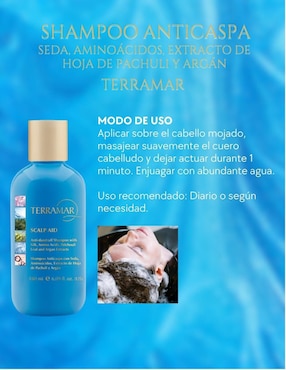 Set de shampoo para cabello todo tipo Scalp Aid Terramar