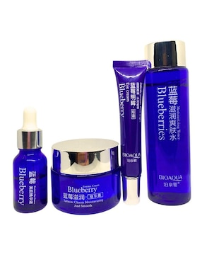 Kit de tratamiento facial antiedad Blueberry Bioaqua