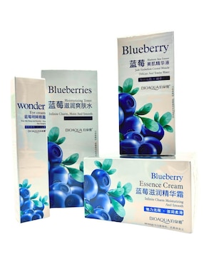 Kit de tratamiento facial antiedad Blueberry Bioaqua