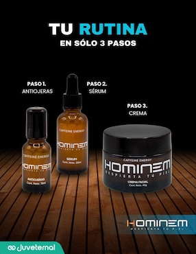 Crema facial recomendada para revitalizar de día y noche Hominem para todo tipo piel
