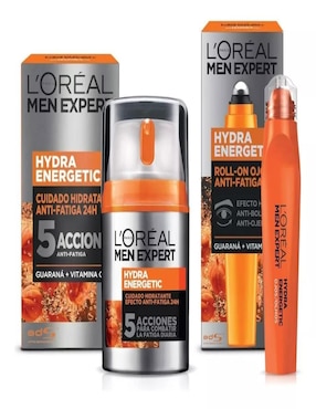 Kit de tratamiento facial Men Expert antiojeras Loreal Paris Hydra Energetic