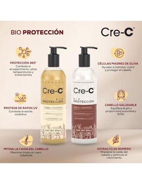Kit de shampo y acondicionador para cabello Bio protección Cre-c