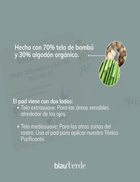 Pad desmaquillante Blauverde