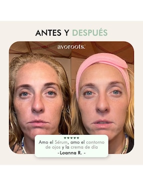 Sérum facial para ojos Hydra Glow Avoroots de todo tipo de piel