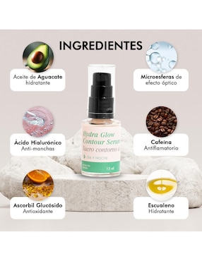 Sérum facial para ojos Hydra Glow Avoroots de todo tipo de piel