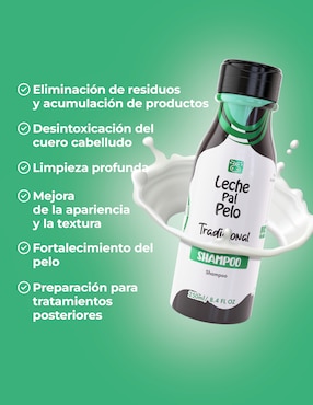 Shampoo para cabello graso Leche pal Pelo Leche pal Pelo tradicional 250 ml