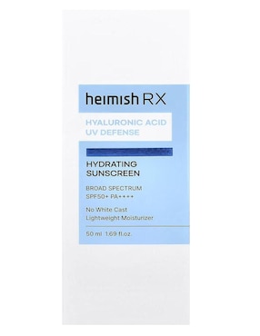 Protector solar FPS 50+ hidratante, ácido hialurónico, protección uv Heimish 50 ml
