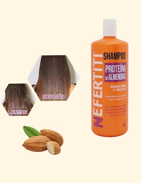 Kit de shampo y acondicionador para cabello teñido Proteina de Almendras Nefertiti