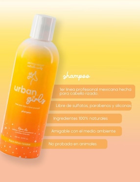 Shampoo para cabello rizado sin sulfatos Urban Curls 240 ml