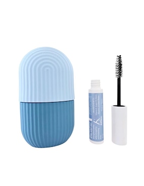 Tratamiento facial kit con gel para crecimiento de pestañas y masajeador antiedad Allskin