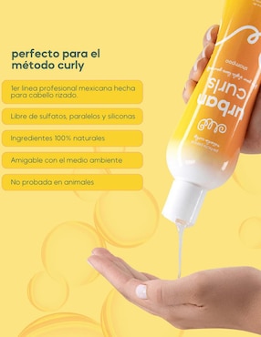 Shampoo para cabello rizado sin sal Urban Curls