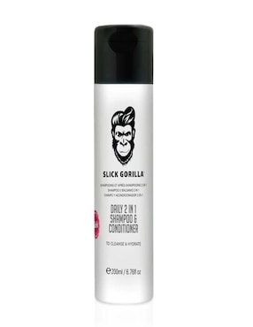 Shampoo con acondicionador para cabello todo tipo 2 en 1 Slick Gorilla Hair Care 200 ml