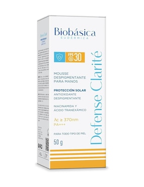 Protector solar FPS 30 defense clarité Biobásica eudérmica defense 50 g