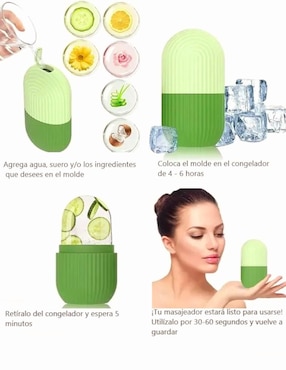 Kit tratamiento facial para crecimiento de pestañas, suero de colágeno y masajeador facial antiedad Allskin