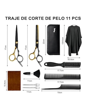 Tijeras para barba Belug punta redonda y puntiaguda