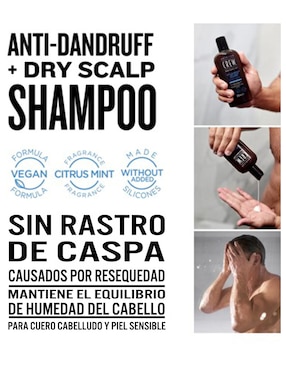 Shampoo anticaspa Anti-dandruff + dry-scalp American Crew 250 ml