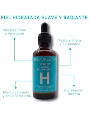 Set de sérum facial con acido hialurónico Brooklean todo tipo de piel