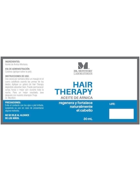 Aceite para cabello todo tipo Hair Theraphy Laboratorios Dr. Montfort 30 ml