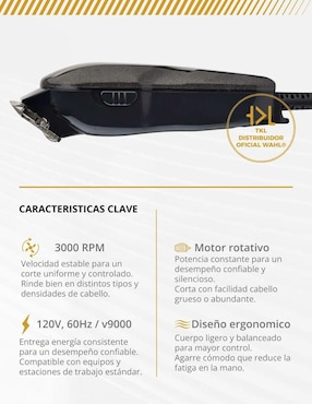 Recortadora para cabello, barba y cuerpo Wahl 8180