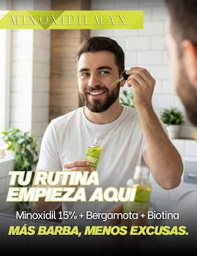 Set tratamiento para barba y cabello auxiliar con minoxidil crecimiento Minoxidilmax