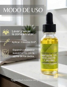 Tratamiento auxiliar en el crecimiento de cabello y barba Minoxidilmax