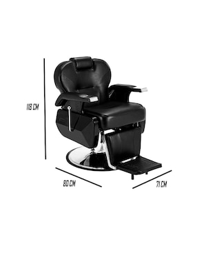 Sillón barbería hidráulico Bioconfort barbero estética