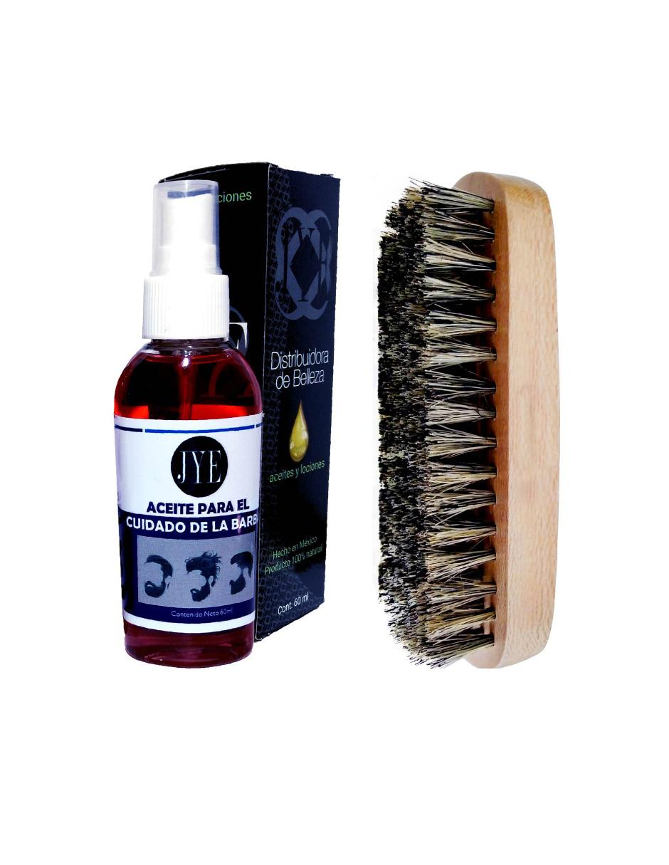 Kit cepillo para barba de madera 2