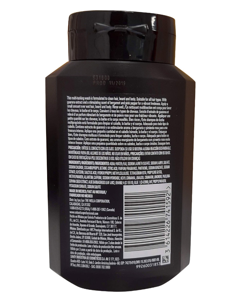 Shampoo para cabello The Multitasker Sebman 3
