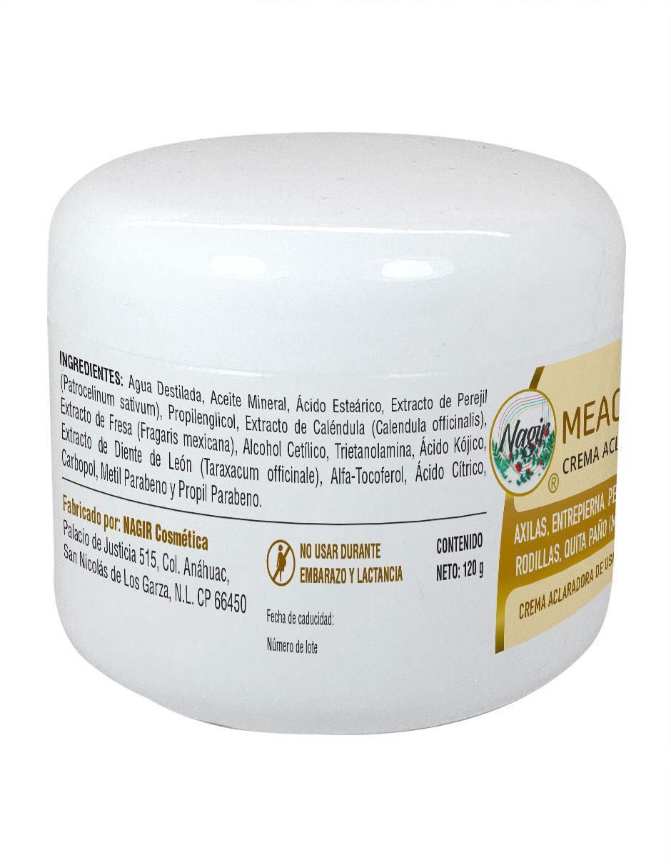 Crema para rostro y cuerpo recomendada para aclarar día y noche Meaclara para todo tipo piel 3