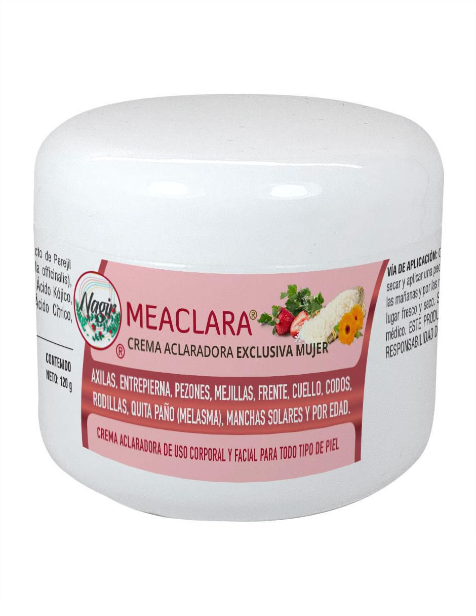 Crema para rostro y cuerpo recomendada para aclarar día y noche Meaclara para todo tipo piel