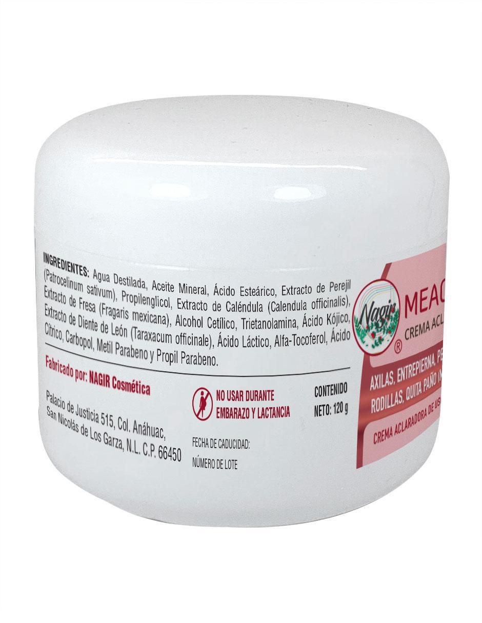 Crema para rostro y cuerpo recomendada para aclarar día y noche Meaclara para todo tipo piel 3
