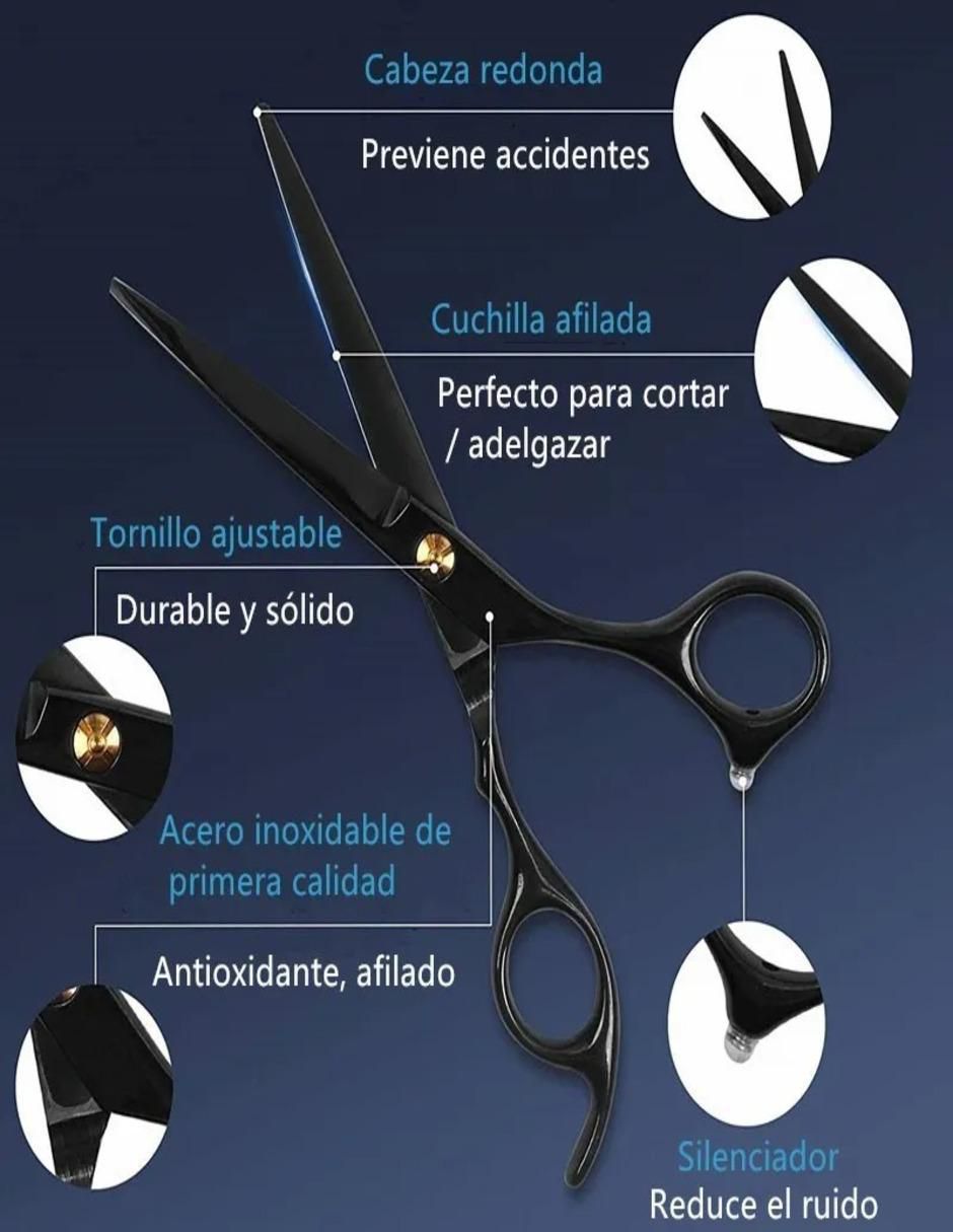 Tijeras para peluquería punta puntiaguda 3